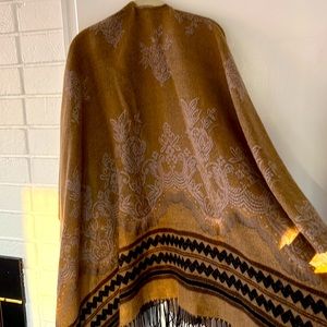 Free People Blanket Shawl Poncho Scarf Wrap